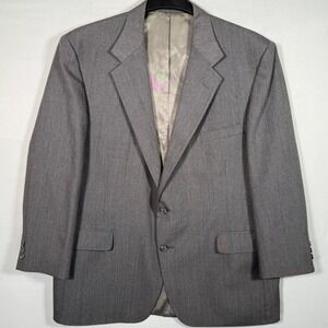 Robert Daniel Mens 46R Grey Blazer Tailored Suit Jacket Sport Coat‎